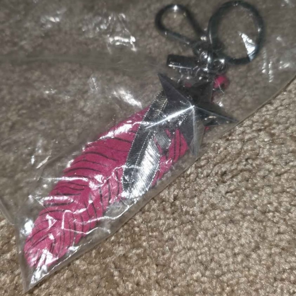 Coach feather fob